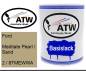 Preview: Ford, Meditate Pearl / Sand, 2 / 8TMEWWA: 1L Lackdose, von ATW Autoteile West.